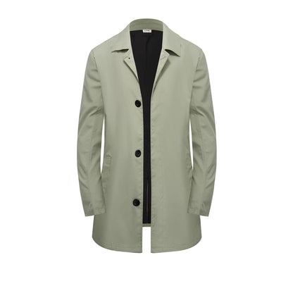 Men’s Single-Breasted Trench Coat