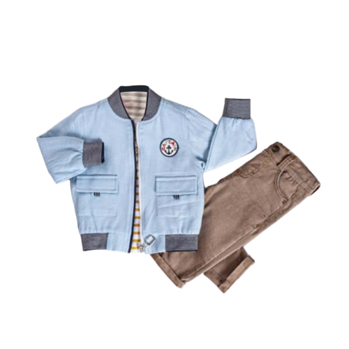 Infant and Toddler 3-Piece Boys' Outfit - Jacket, T-Shirt & Jeans