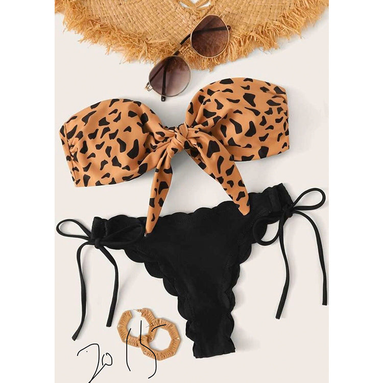 Leopard Print Bikini Set