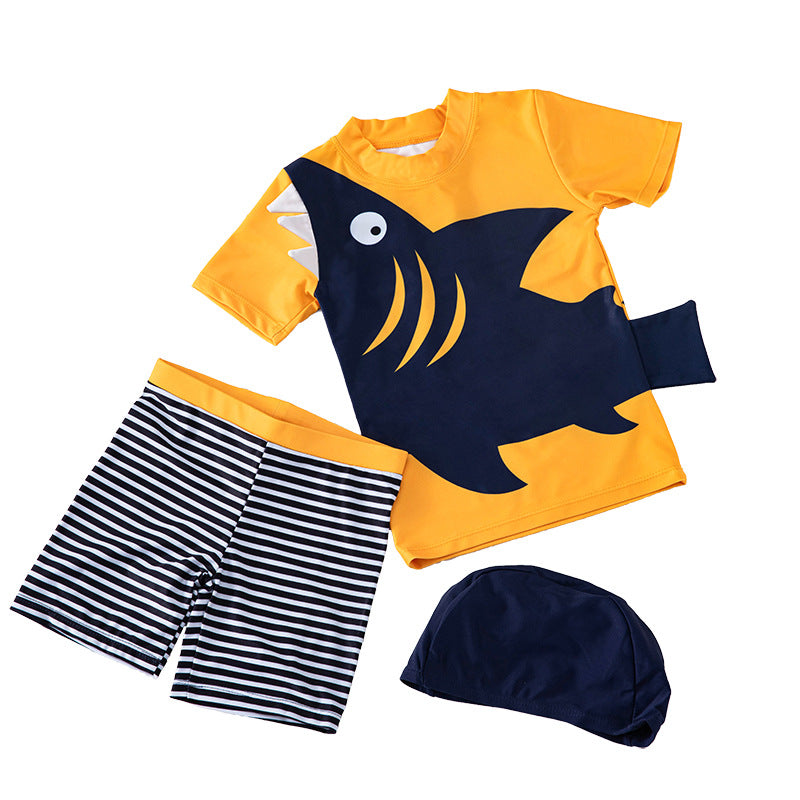 Boys Quick-Dry Beach Swimwear Set