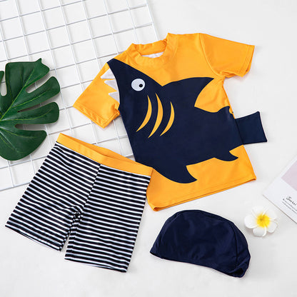 Boys Quick-Dry Beach Swimwear Set