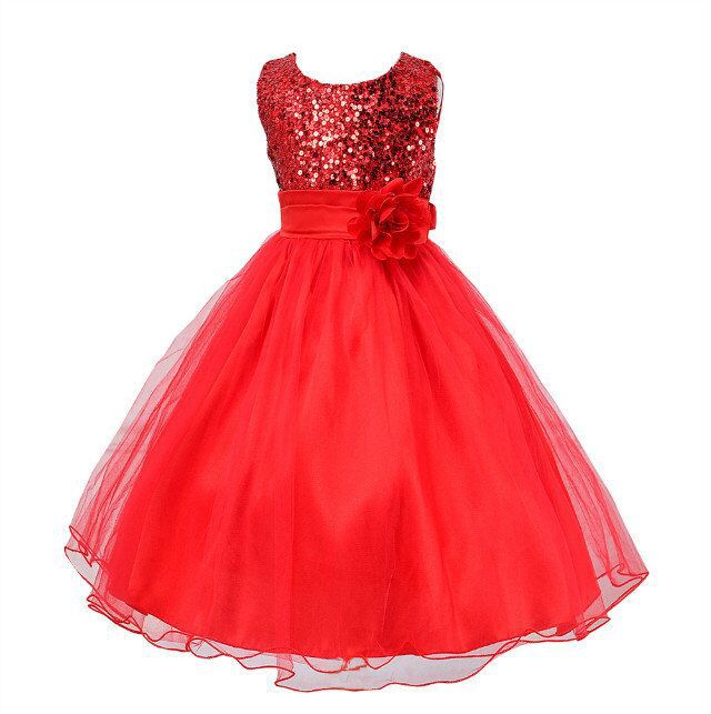Girls Sequin Princess Dress