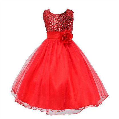 Girls Sequin Princess Dress