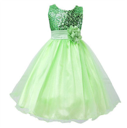 Girls Sequin Princess Dress