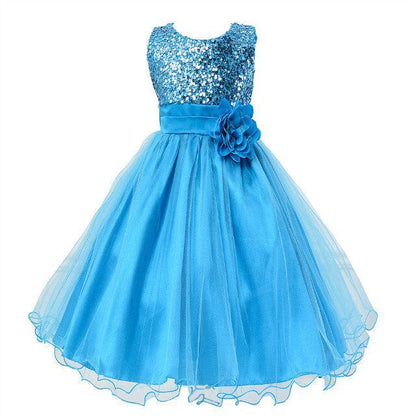 Girls Sequin Princess Dress