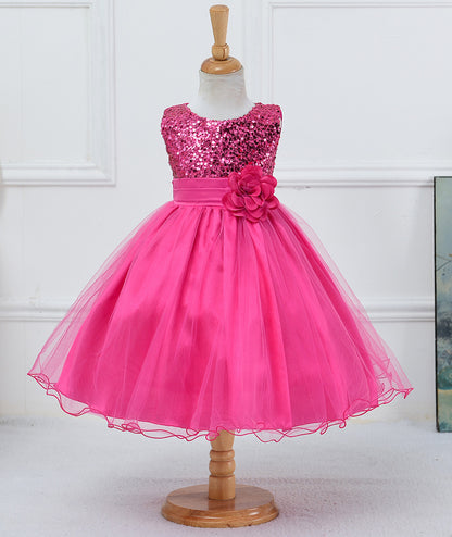 Girls Sequin Princess Dress