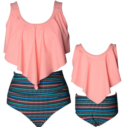 Ruffled Matching Family Swimwear