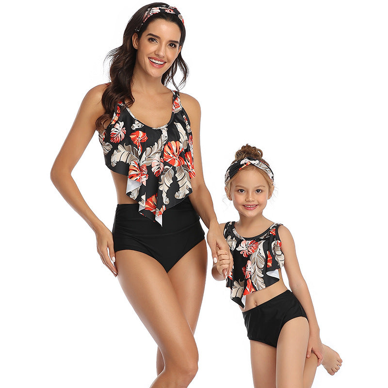 Ruffled Matching Family Swimwear