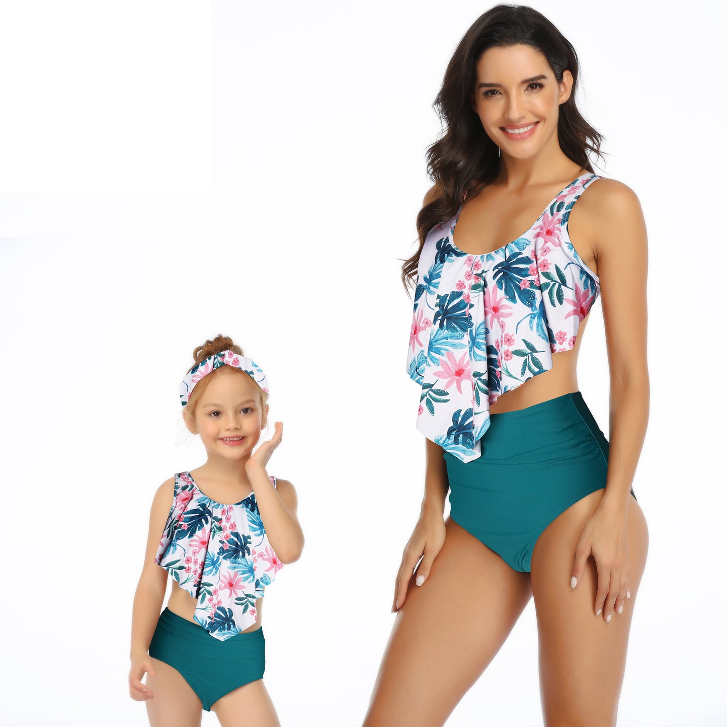 Ruffled Matching Family Swimwear