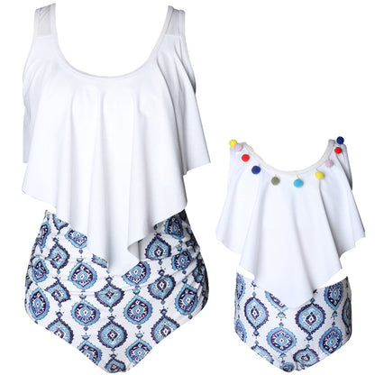 Ruffled Matching Family Swimwear
