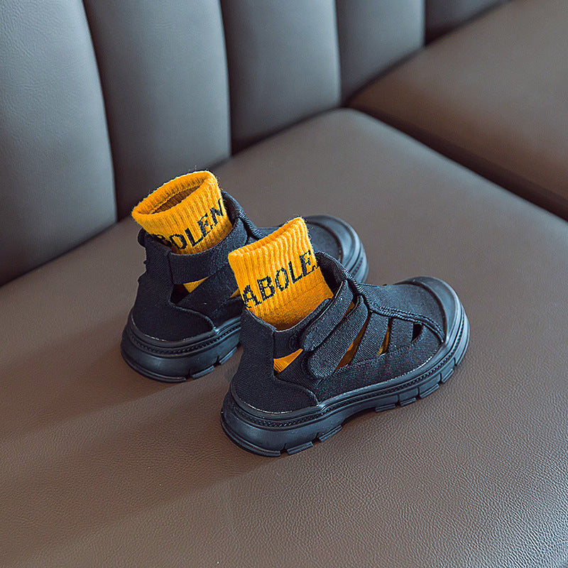 Girls Side-Zip Sandals