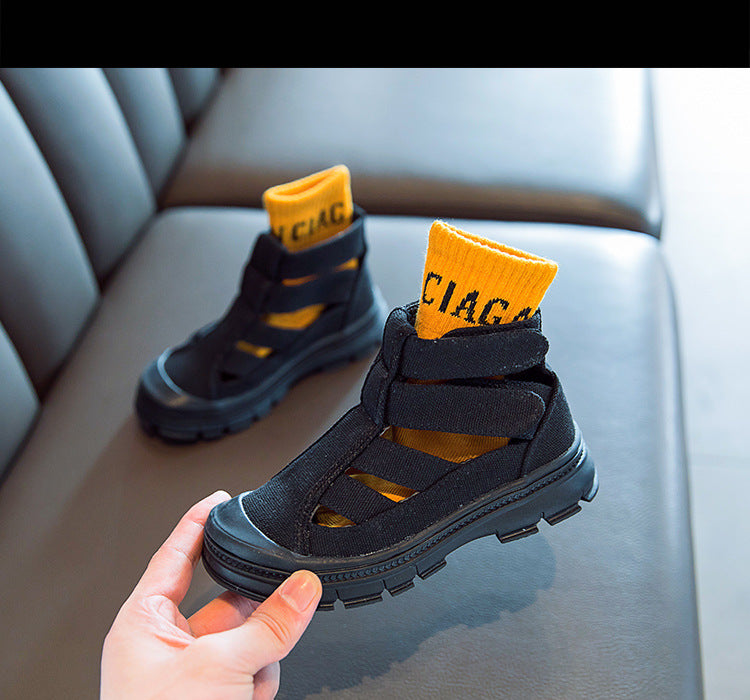 Girls Side-Zip Sandals