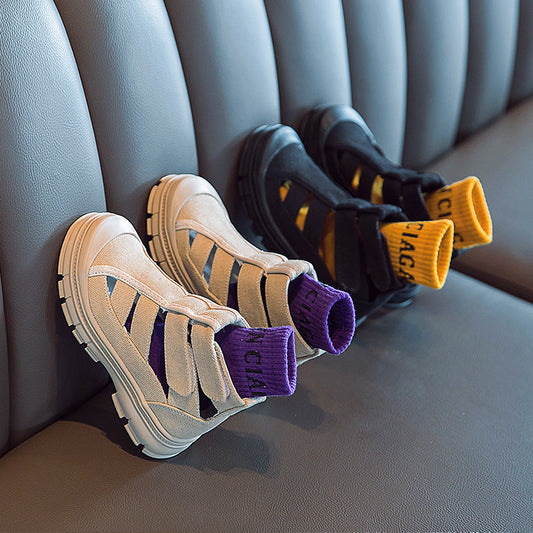 Girls Side-Zip Sandals
