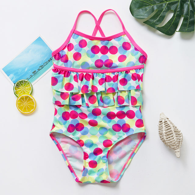 Girls Colorful Summer Swimsuit