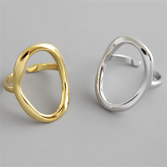 Irregular Hollow Adjustable Ring