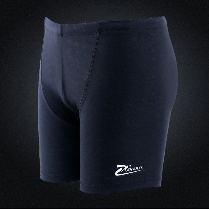 Men’s Quick-Dry Black Swim Trunks