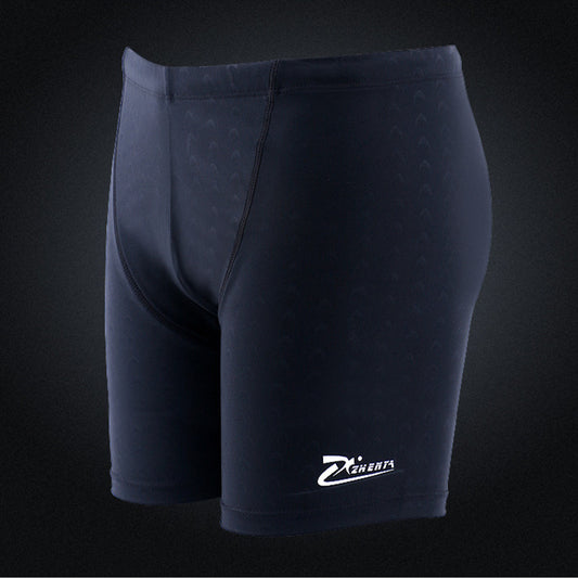 Men’s Quick-Dry Black Swim Trunks