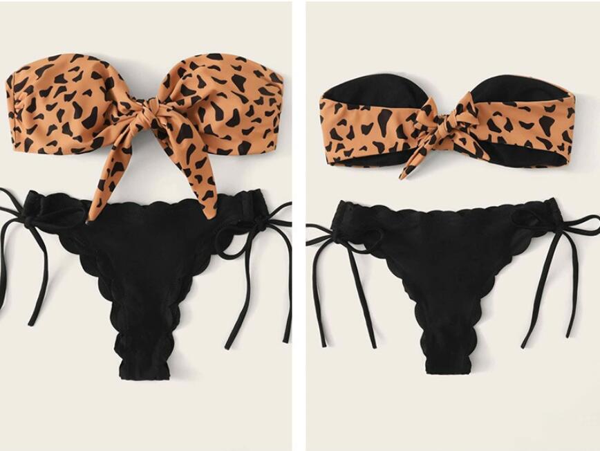 Leopard Print Bikini Set