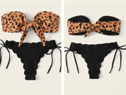 Leopard Print Bikini Set