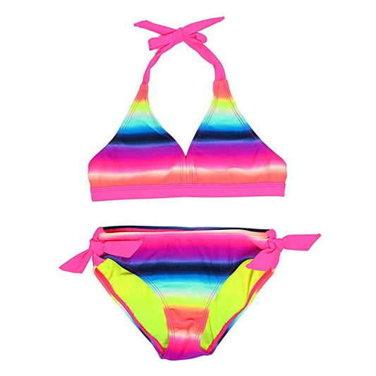 Colorful Neck-hanging Bikini Swimwear