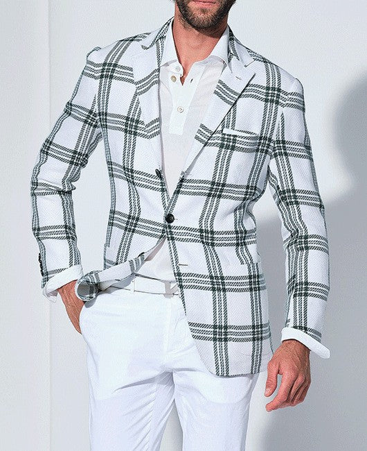 Men’s Business Casual Double-Button Blazer