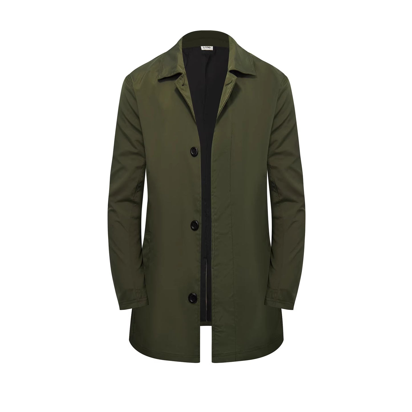 Men’s Single-Breasted Trench Coat