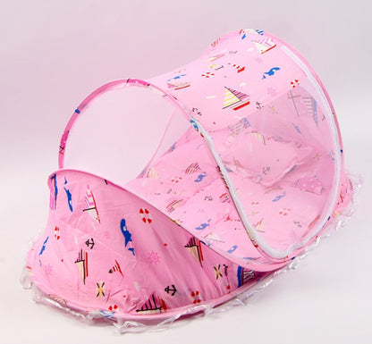 Foldable Baby Bed Net and Pillow Set