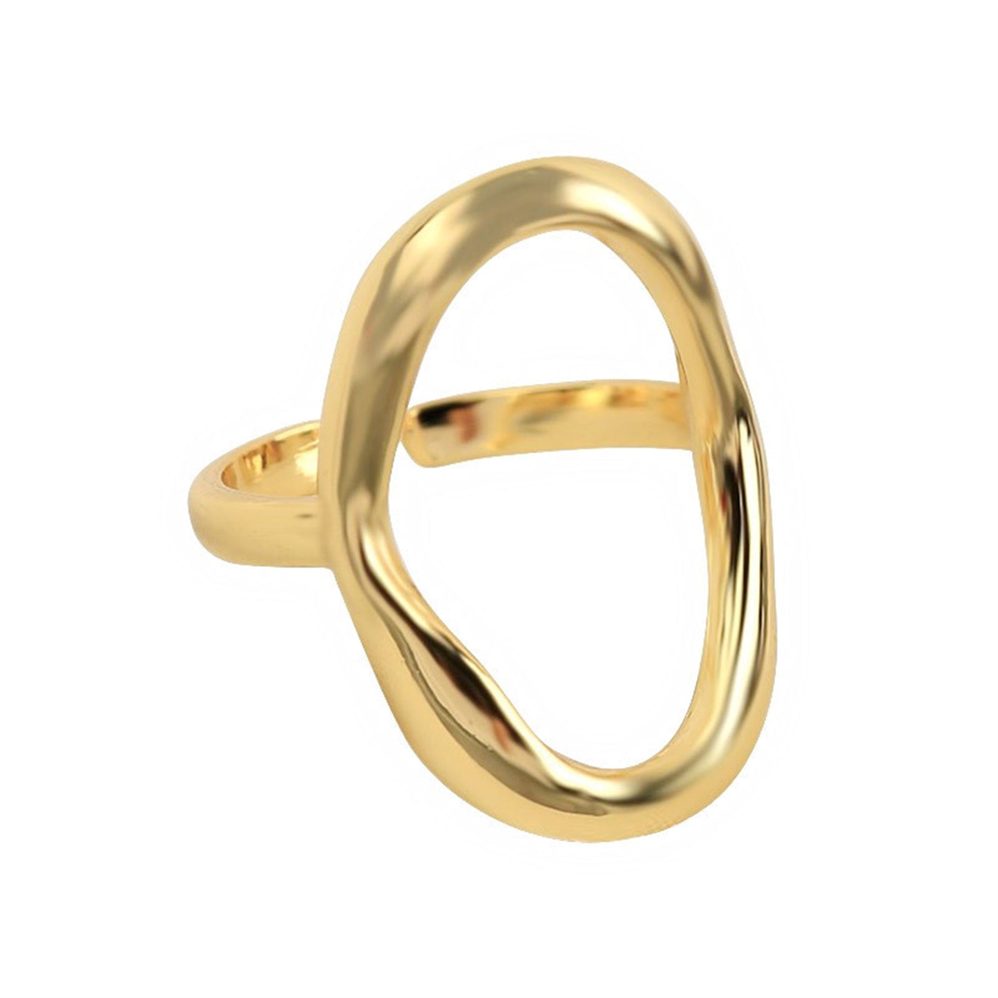 Irregular Hollow Adjustable Ring