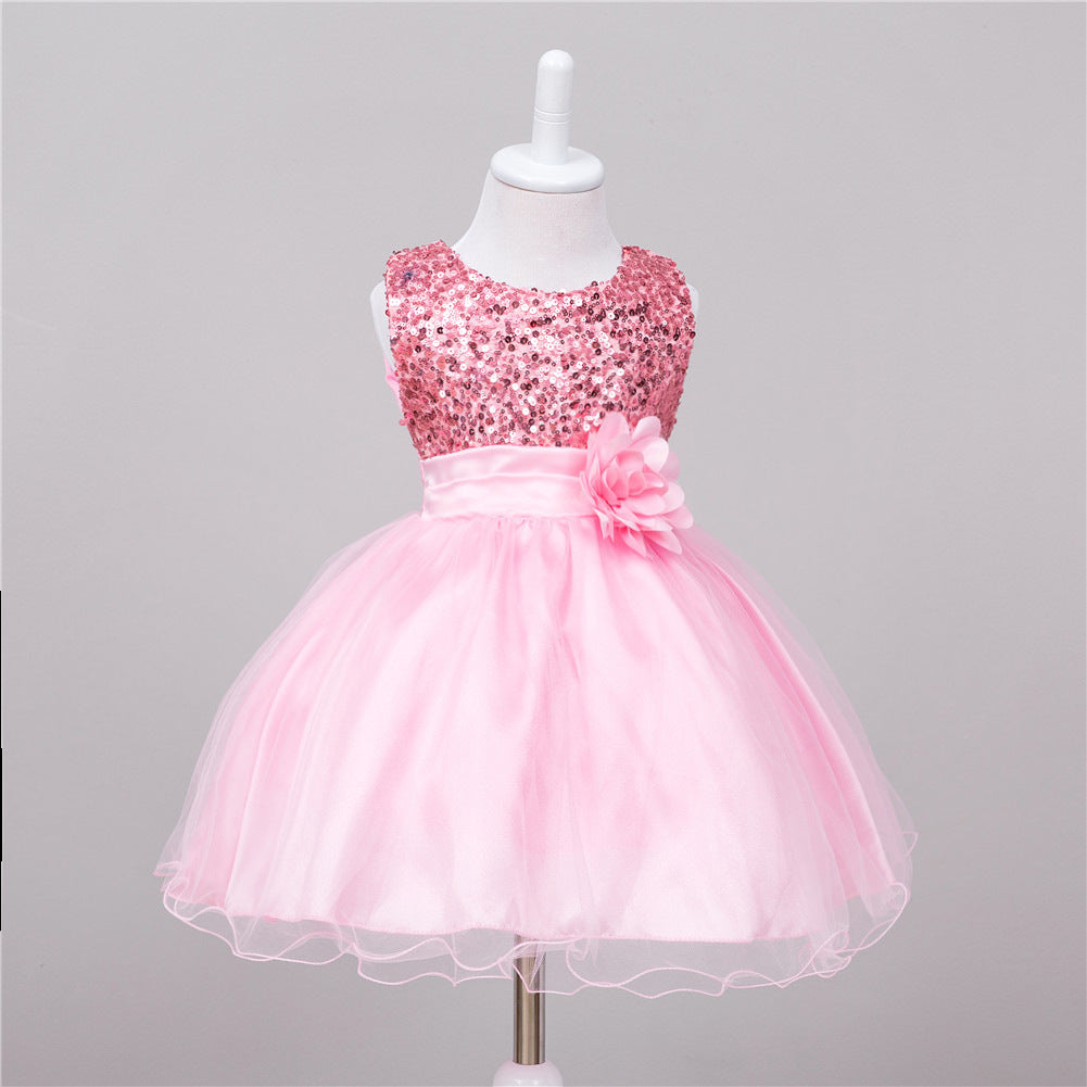 Girls Sequin Princess Dress