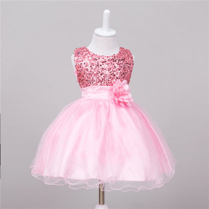 Girls Sequin Princess Dress