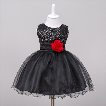 Girls Sequin Princess Dress