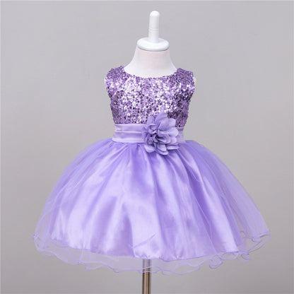 Girls Sequin Princess Dress
