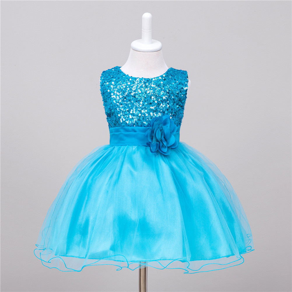 Girls Sequin Princess Dress