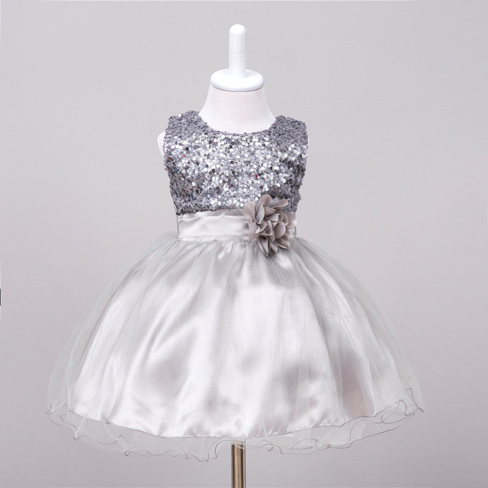 Girls Sequin Princess Dress