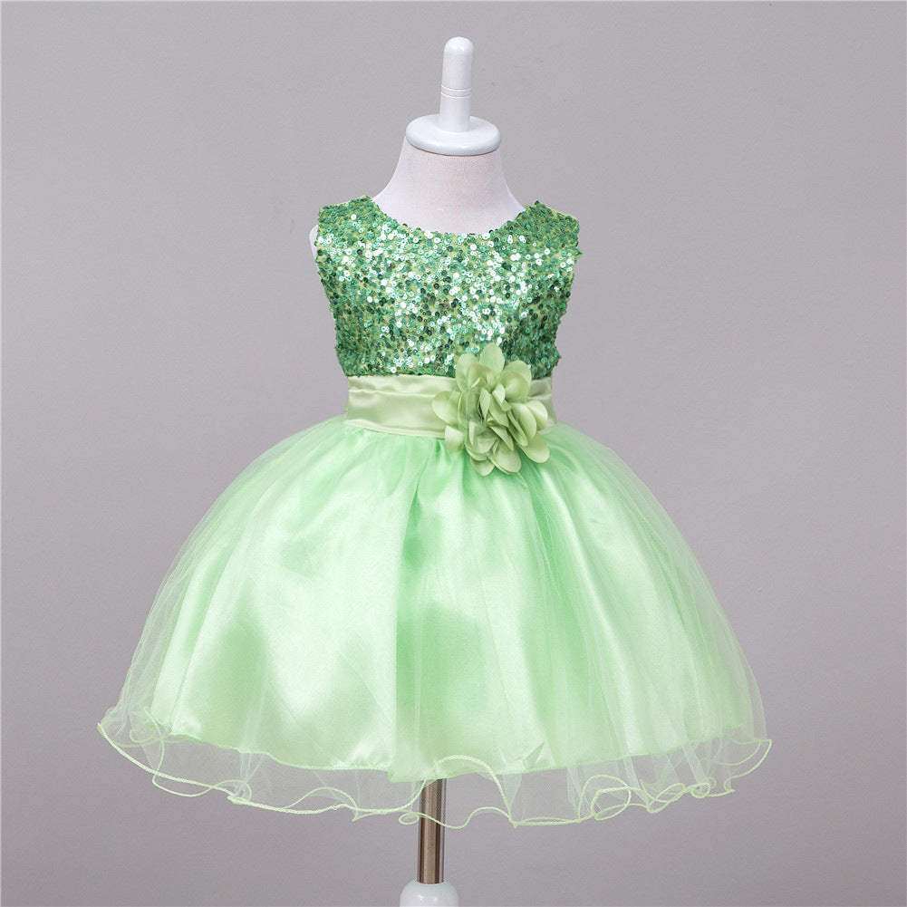 Girls Sequin Princess Dress