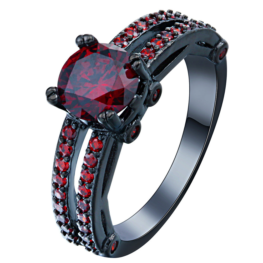 Copper Zircon Statement Ring
