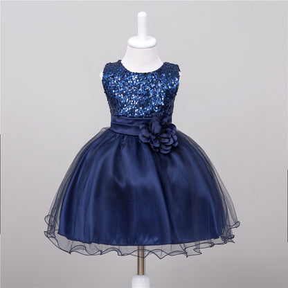 Girls Sequin Princess Dress