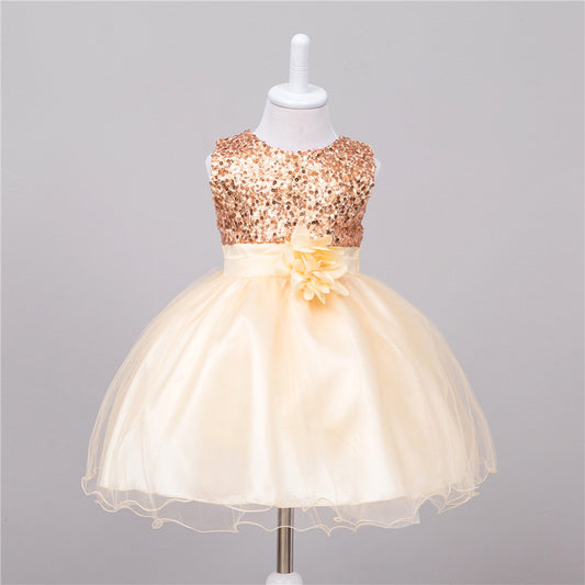 Girls Sequin Princess Dress