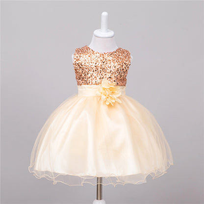 Girls Sequin Princess Dress