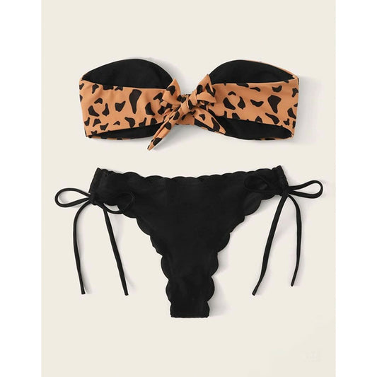 Leopard Print Bikini Set