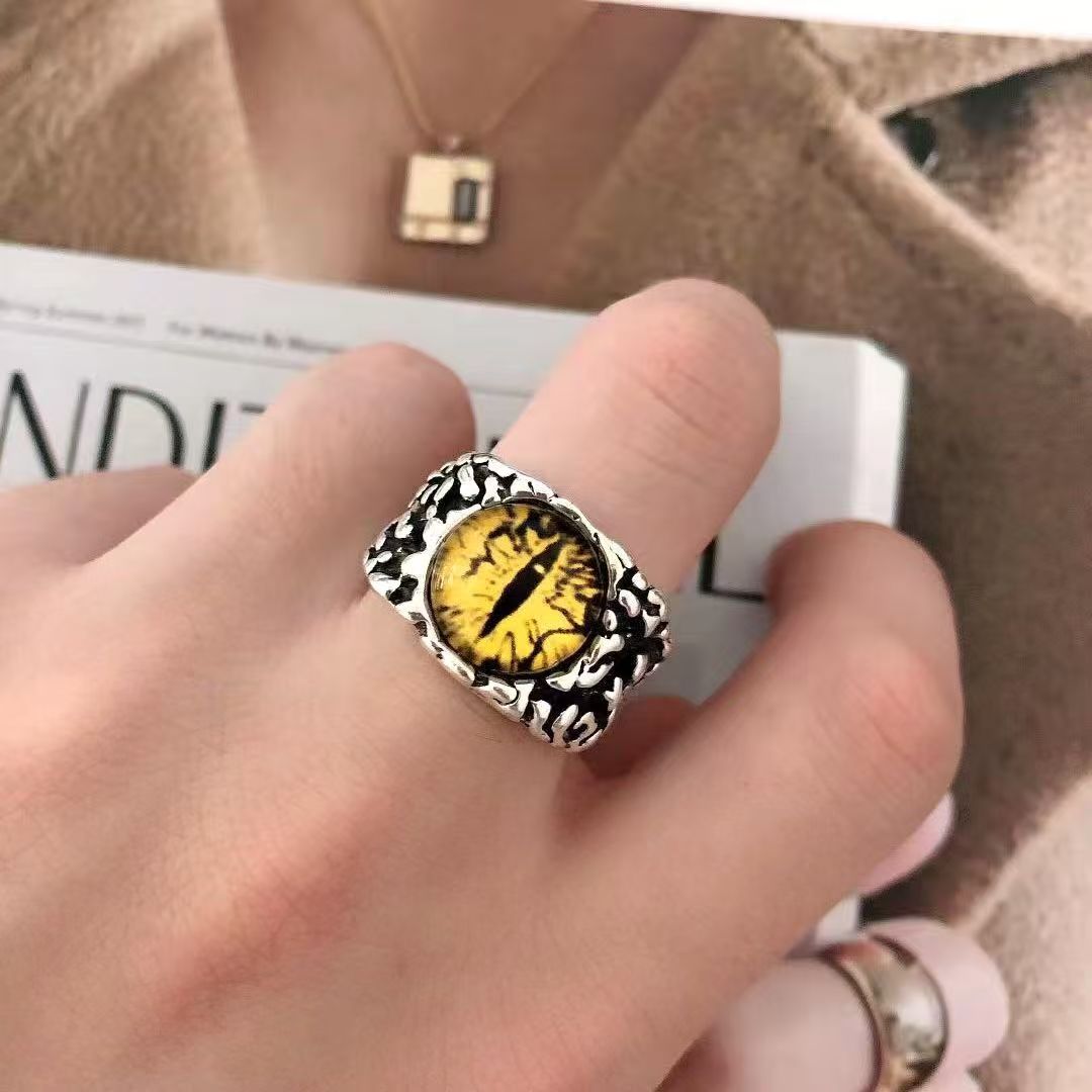 Adjustable Retro Evil Eye Ring