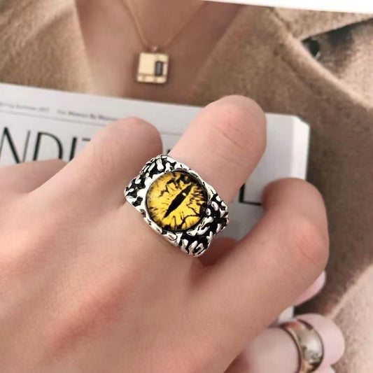 Adjustable Retro Evil Eye Ring