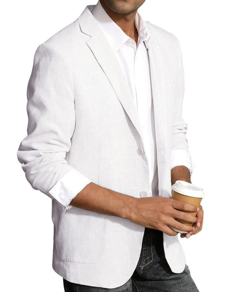 Men’s Business Casual Double-Button Blazer