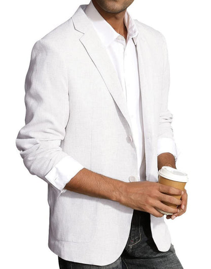 Men’s Business Casual Double-Button Blazer