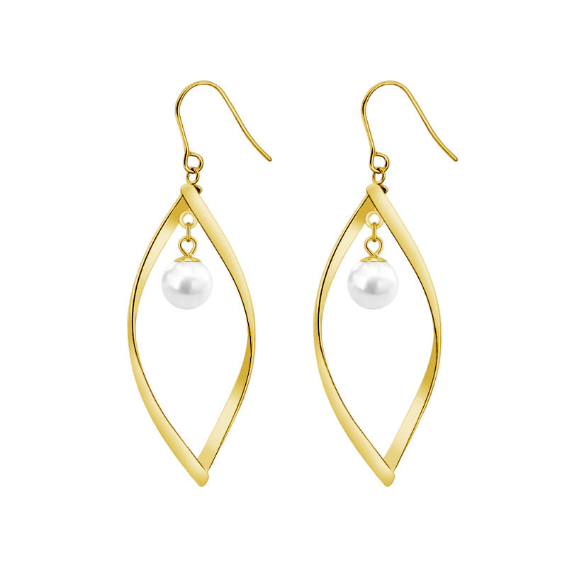 Leaf Pearl Earrings