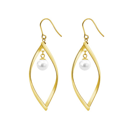 Leaf Pearl Earrings
