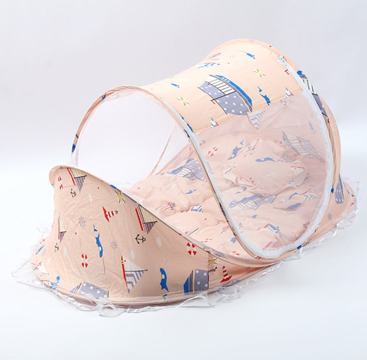 Foldable Baby Bed Net and Pillow Set