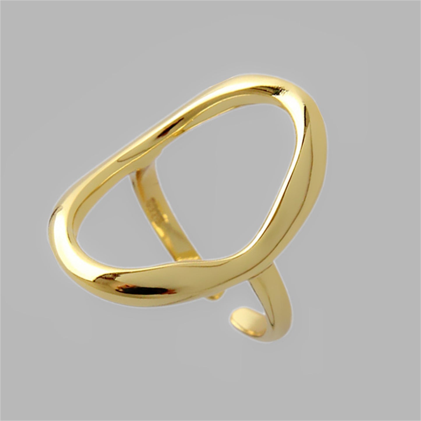 Irregular Hollow Adjustable Ring