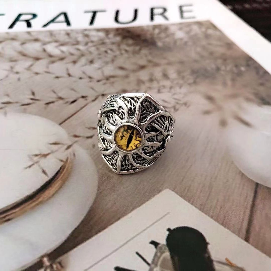 Adjustable Retro Evil Eye Ring