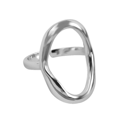 Irregular Hollow Adjustable Ring